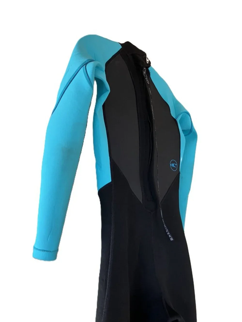 O’Neill Women’s Reactor-2 3/2mm Back Zip Full Wetsuit Size 10 Black Aqua